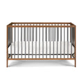 Pixie Finn 3 In 1 Crib In Walnut Charcoal Walnut Brown Wood