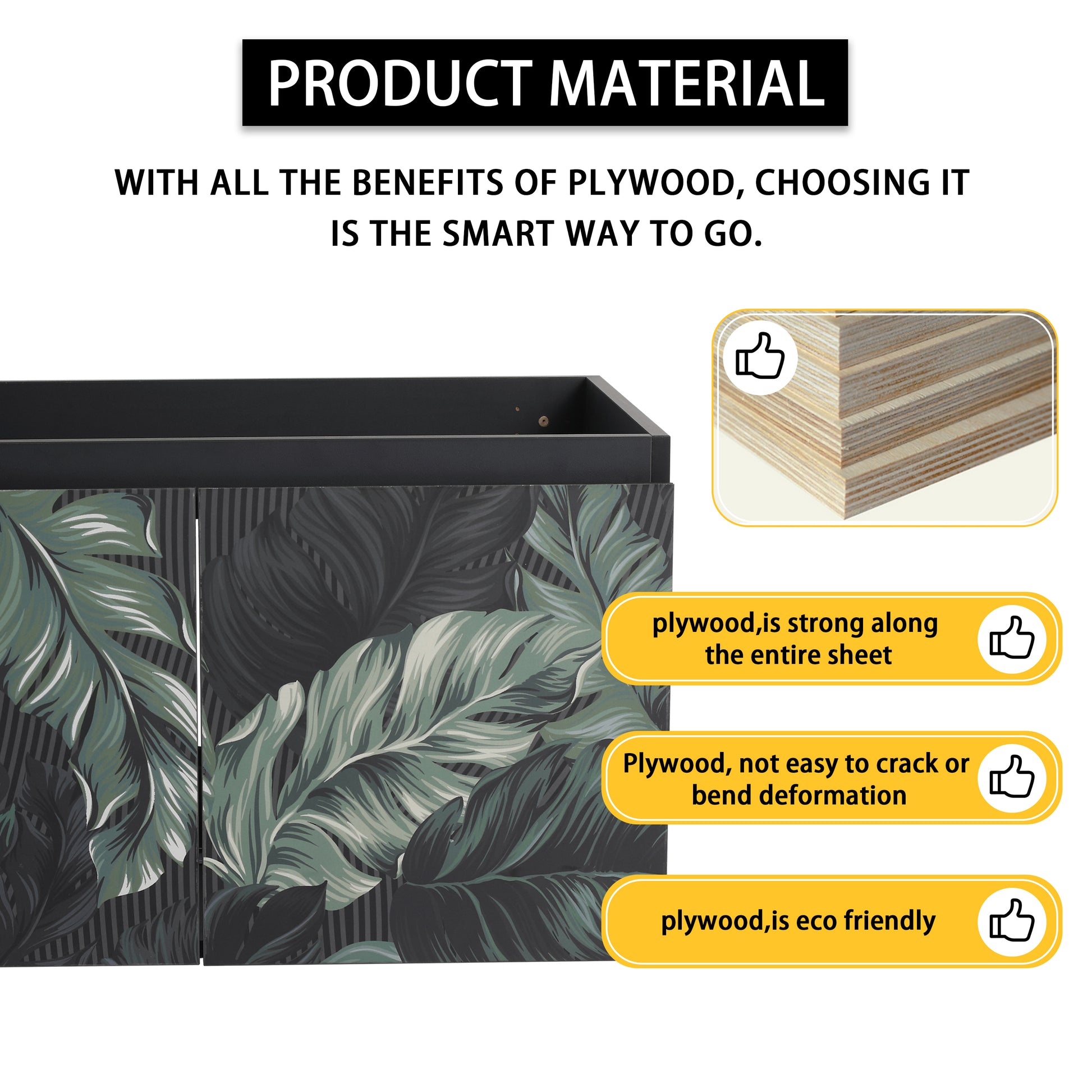 30'' Floating Wall Mounted Bathroom Vanity With Ceramics Sink & Soft Close Cabinet Door, Kd Package Black Bathroom Modern Plywood