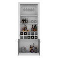 Nero 74 Inch Tall Bar Cabinet 4 Tier Modern Bar -