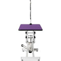 42.5Inch Hydraulic Pet Grooming Table Purple Mdf Steel