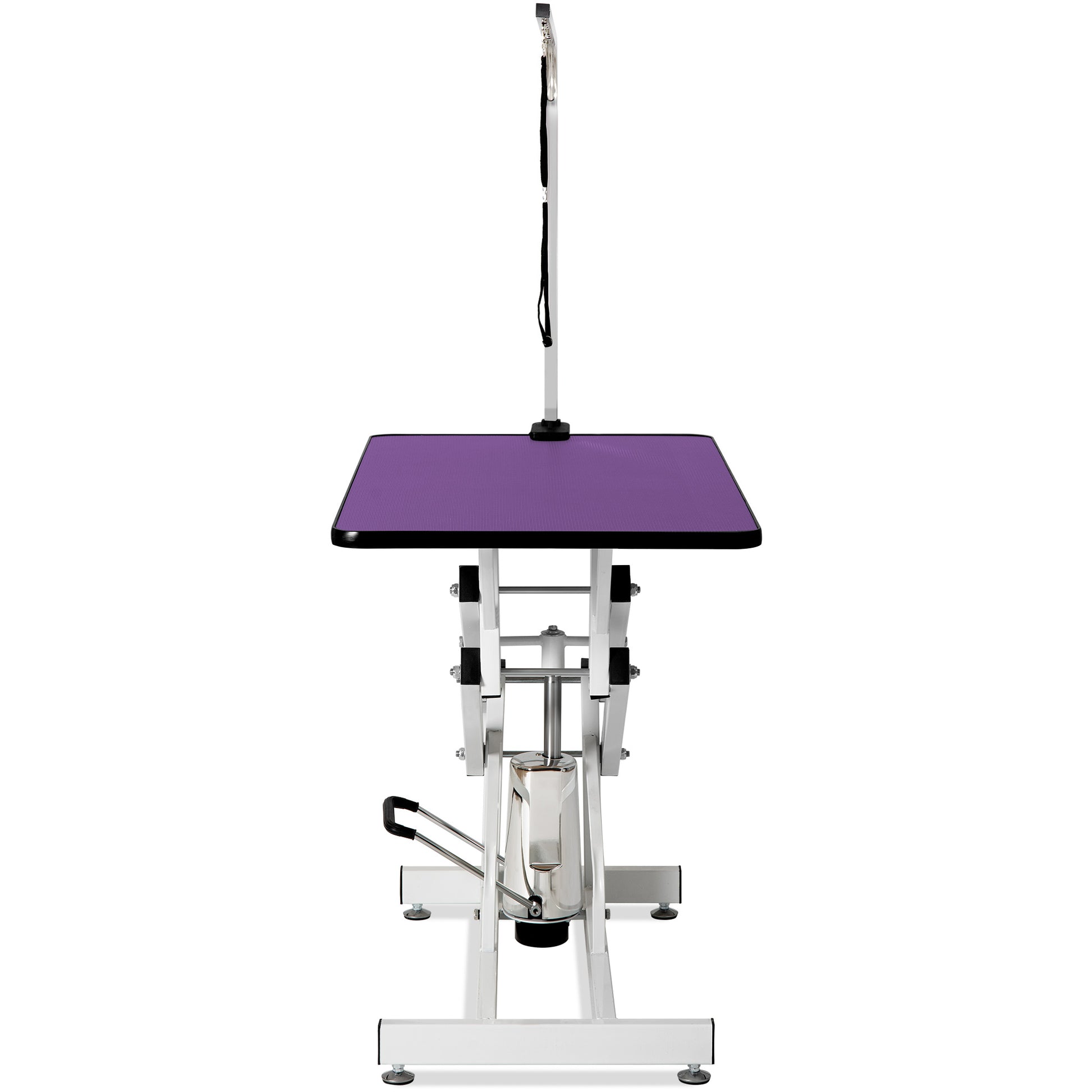 42.5Inch Hydraulic Pet Grooming Table Purple Mdf Steel