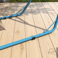 Outsunny Hammock Stand For 2 Person, Portable Adjustable Steel Frame Hammock Stand With Weather Resistant Finish, For 9 14Ft Hammocks, 10.3', 550 Lbs. Capacity, Blue Blue Steel
