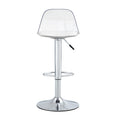 Modern Minimalist Bar Chairs And Bar Stools. Can Rotate 360 And Adjust Lifting. Pet Backrest And Pu Seats. Set Of 2. Suitable For Bars, Restaurants, And Front Desk Cashiers. White Pu