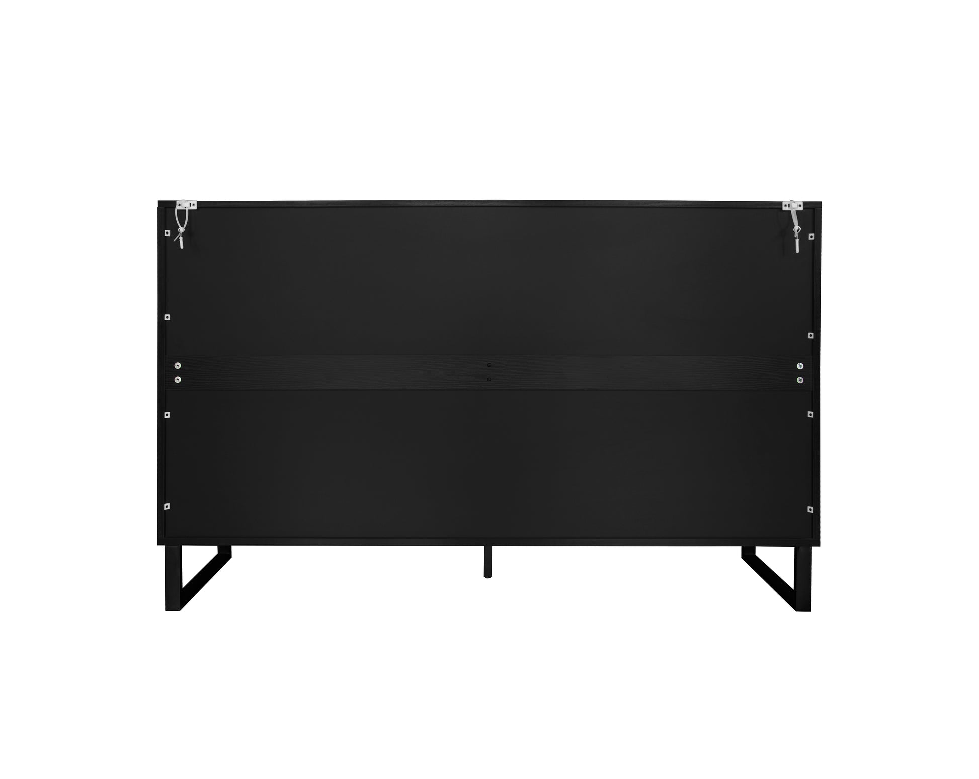 Carved 4 Door Sideboard Sideboard Buffet Cabinet With Storage Black And White Striped Sideboardmodern Coffee Bar Cabinet With Adjustable Shelf For Living Room Diningroom Kitchen Black Modern Mdf