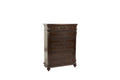 Antique Cherry Antique Walnut Wooden 1Pc Chest Of Drawers Storage Bedroom Furniture Unique Design Walnut Bedroom American Traditional,Traditional,Vintage Particle Board Mdf