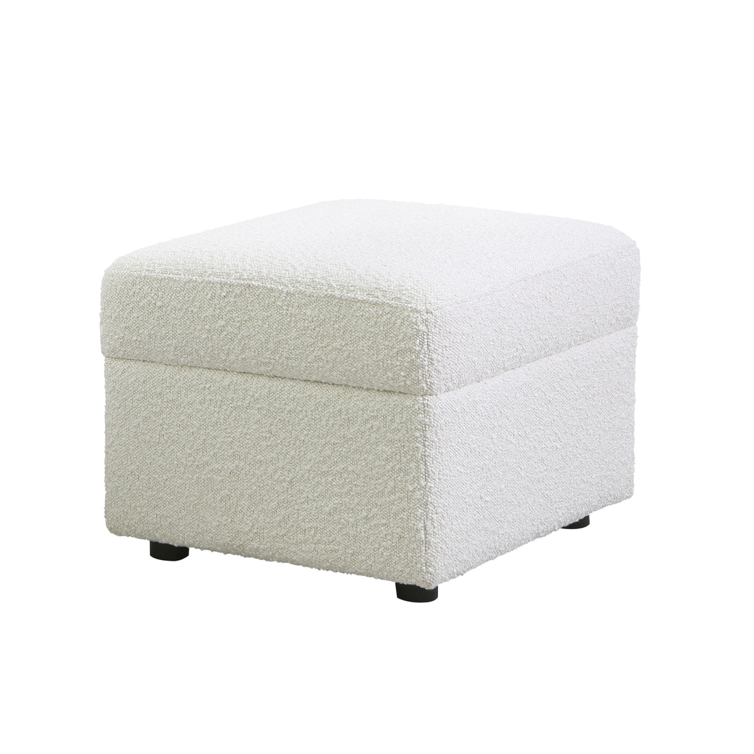 Soho Ottoman In Cream Boucle Cream Fabric