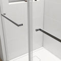 44 To 48 In. W X 76 In. H Double Sliding Frameless Soft Close Shower Door 56 To 60 In. W X 76 In. H Double Sliding Frameless Soft Close Shower Door 23D02 48Bn 23D02 60Mb Acacia