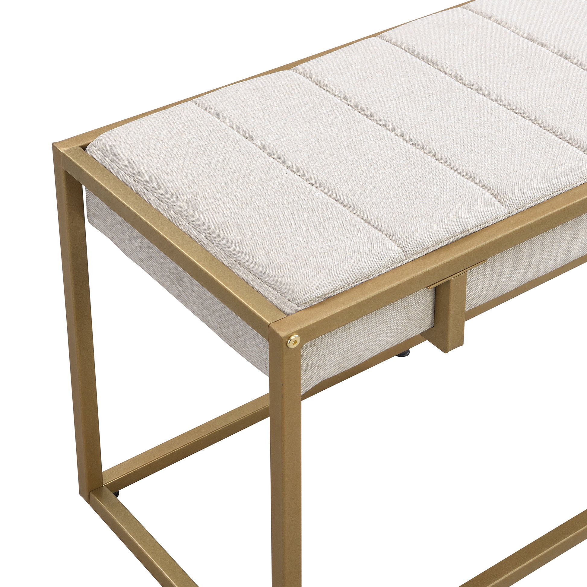 Modern Faux Marble 6 Piece Dining Table Set,60Inch Metal Kitchen Table Set With Upholstered Dining Chairs And Bench, Golden Metal Dining Room Bench Seating Rectangular Dining Table With Chair And Bench Metal Wood Golden Seats 6 60 Inches Farmhouse