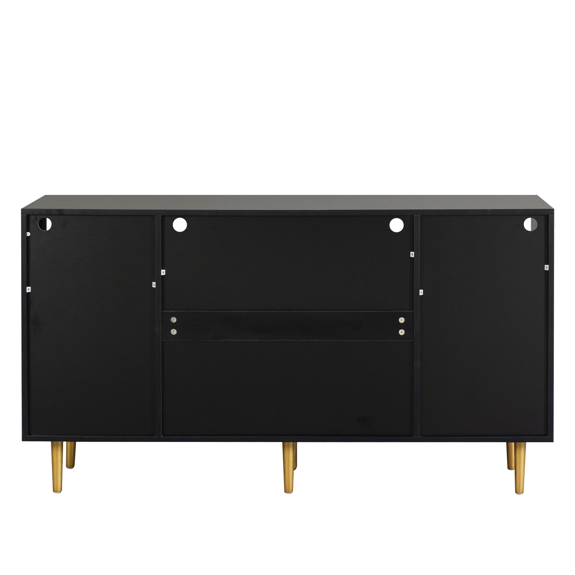 Dresser Drawer Cabinet,Bar Cabinet,Lockers,Sideboard,Buffet Sideboard,Buffet Service Desk,Storagecabinet,Changhong Glass Sliding Door, For Bedroom, Living Room, Kitchen Corridor, Color: Black 5 Or More Spaces Barn Door Black Primary Living Space Glass