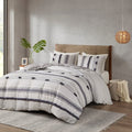 3 Piece Cotton Duvet Cover Set Queen Multicolor Cotton