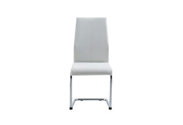 Sasa White Dining Chairs Kit Of 4 White Metal