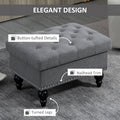 Homcom Ottoman With Storage For Living Room, 25