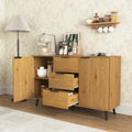 Sideboard Buffet Cabinet with Storage, Wood Coffee Bar 5 or more spaces-natural-particle board