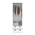 St Monans Armoire With Double Door And 2 Drawers White White Particle Board