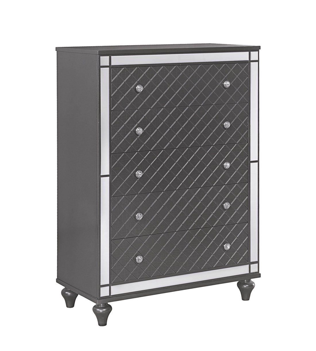 Refino Chest Gray Dark Gray Wood