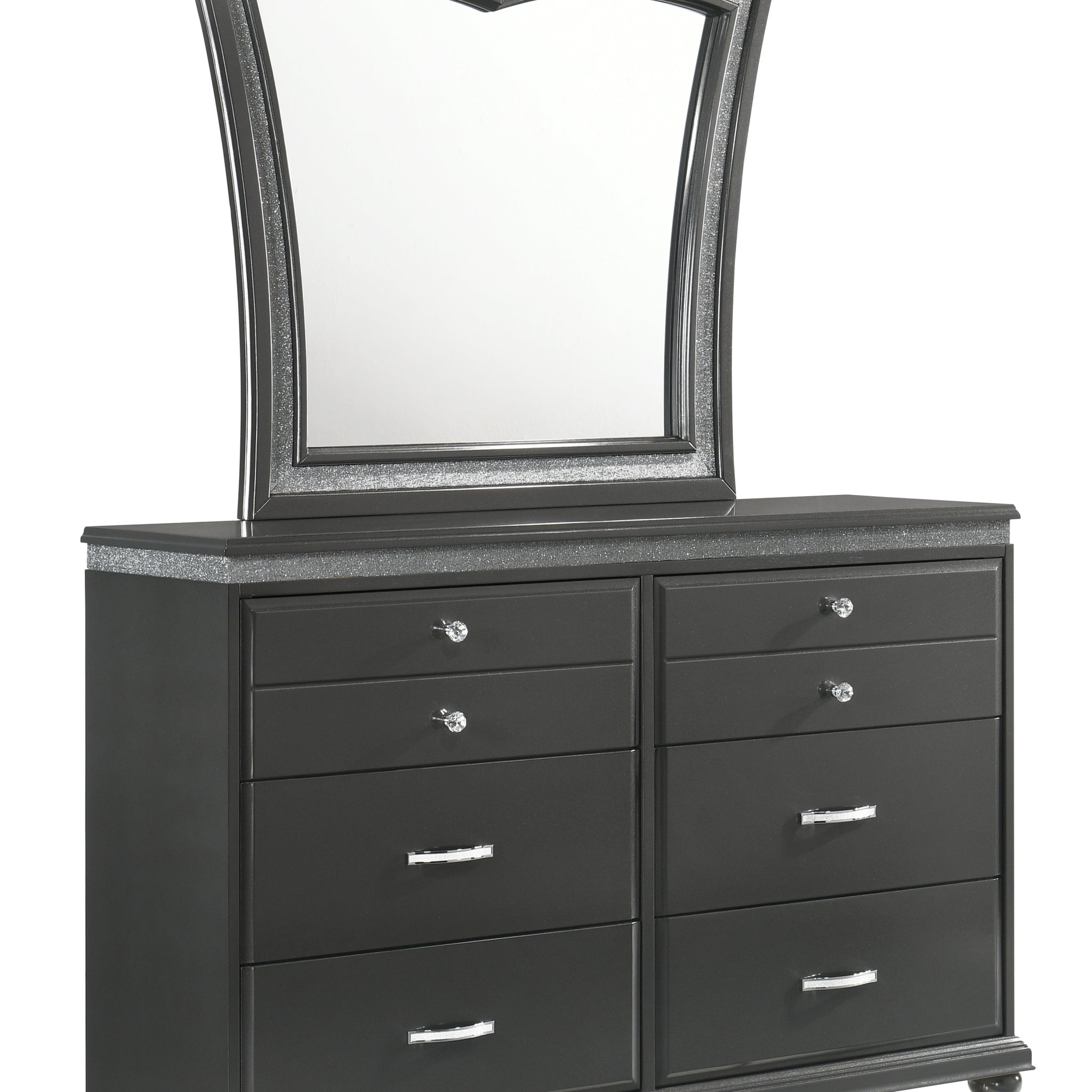 Frampton Dresser Gray Dark Gray Wood