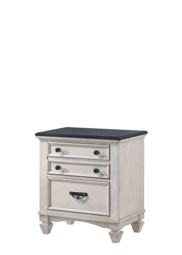 Sawyer Accent Nightstand Beige Beige Wood