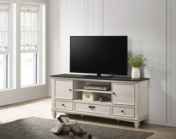 Sawyer Tv Stand Beige Beige Wood