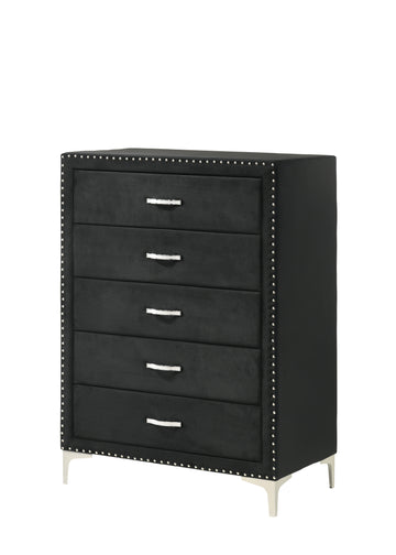 Lucinda Chest Black Black Wood