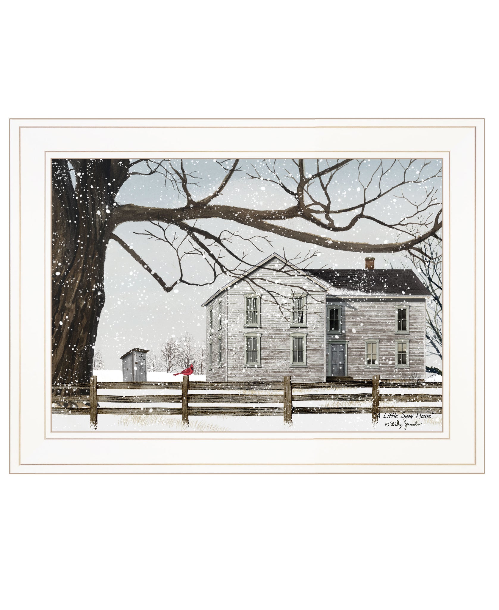 "A Little Snow House" by Billy Jacobs, Ready to Hang multicolor-paper