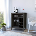 Depot E Shop Mojito Bar Cabinet, One Open Drawer, One Open Shelf, Carbon Espresso Brown Particle Board Particle Board
