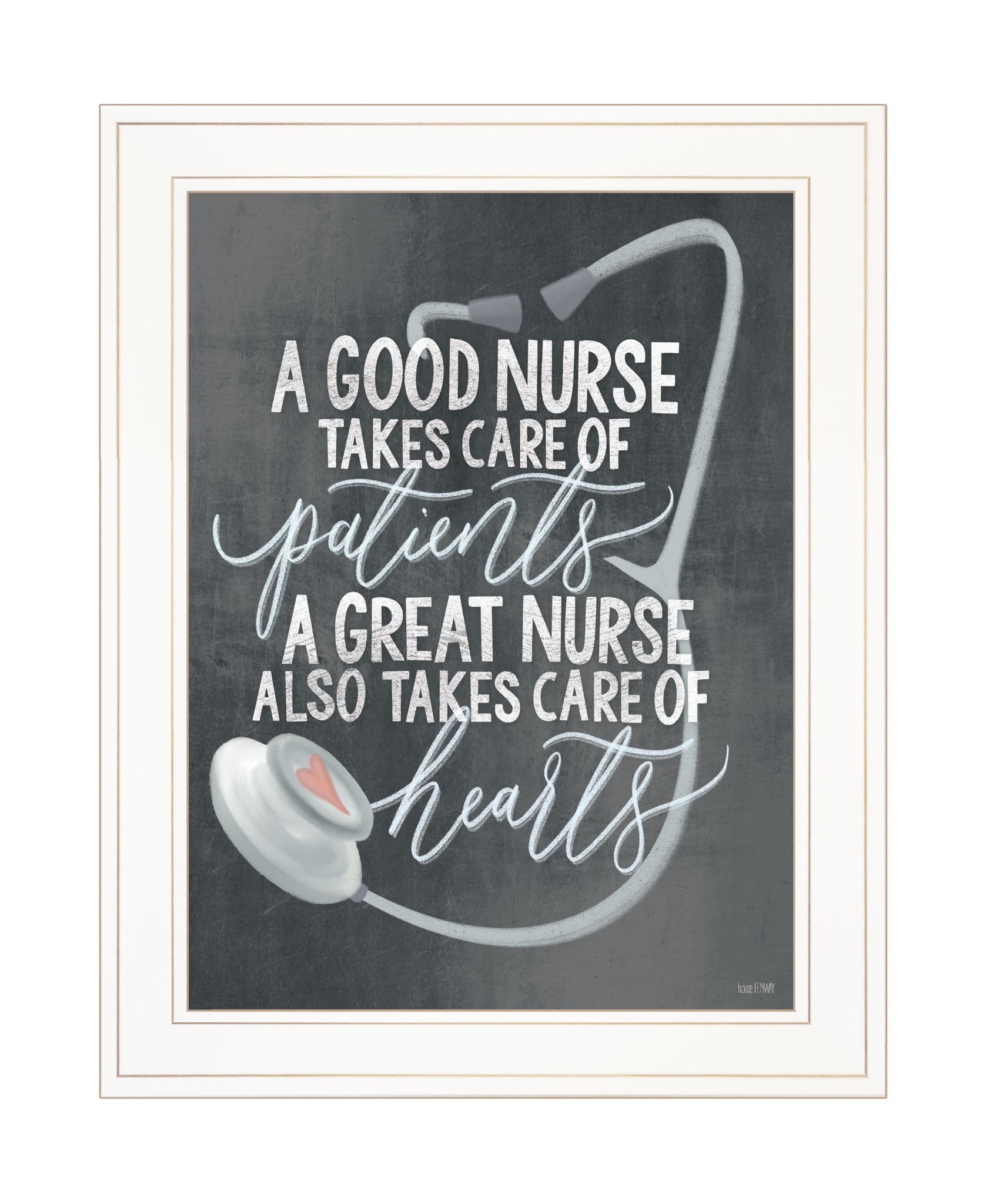 "A Nurse's Heart" by House Fenway, Ready to Hang multicolor-paper