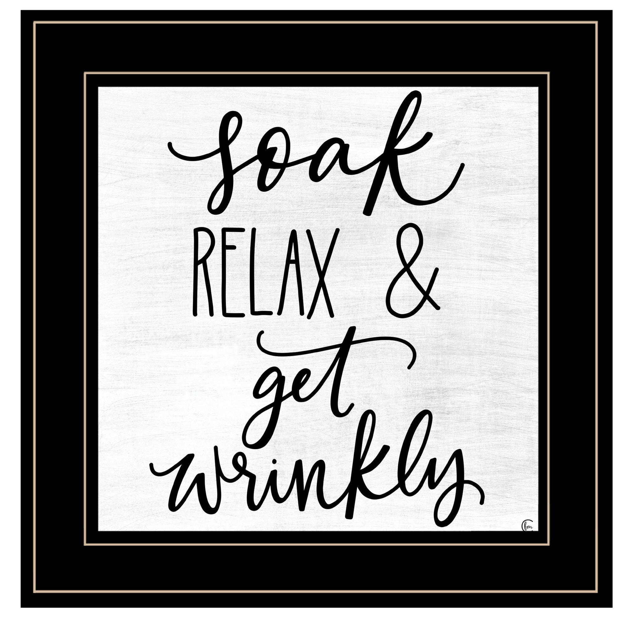 "Let'S Get Wrinkly" By Fearfully Made Creations, Ready To Hang Framed Print, Black Frame Multicolor Paper