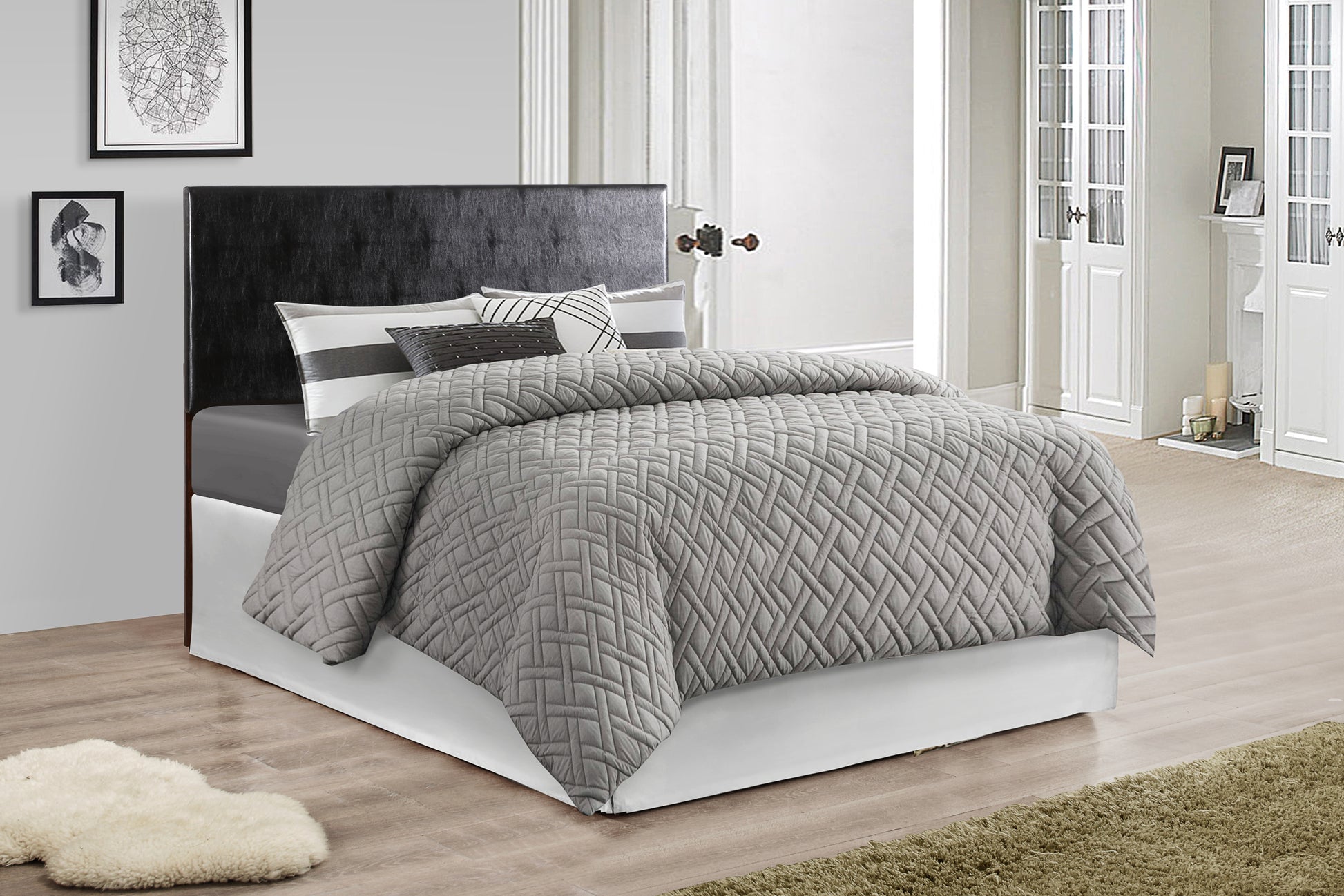Nova G0112 Fhb Full Headboardblack Black Foam Pu