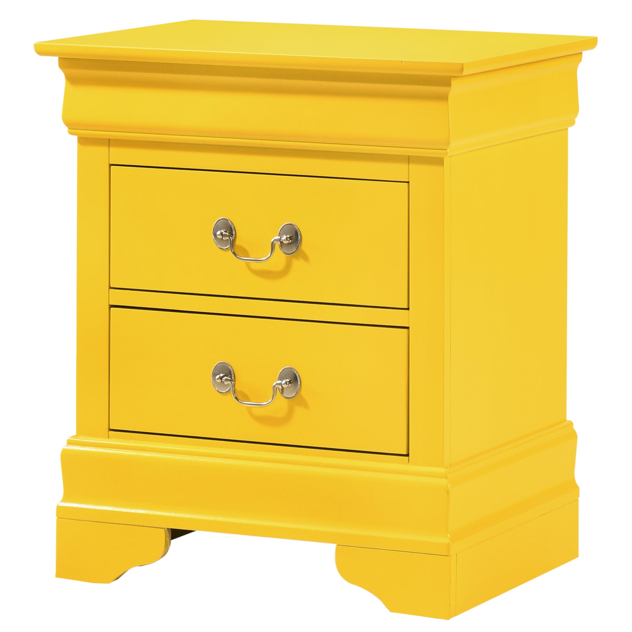 Louisphillipe G02102 N Nightstandyellow Yellow Particle Board