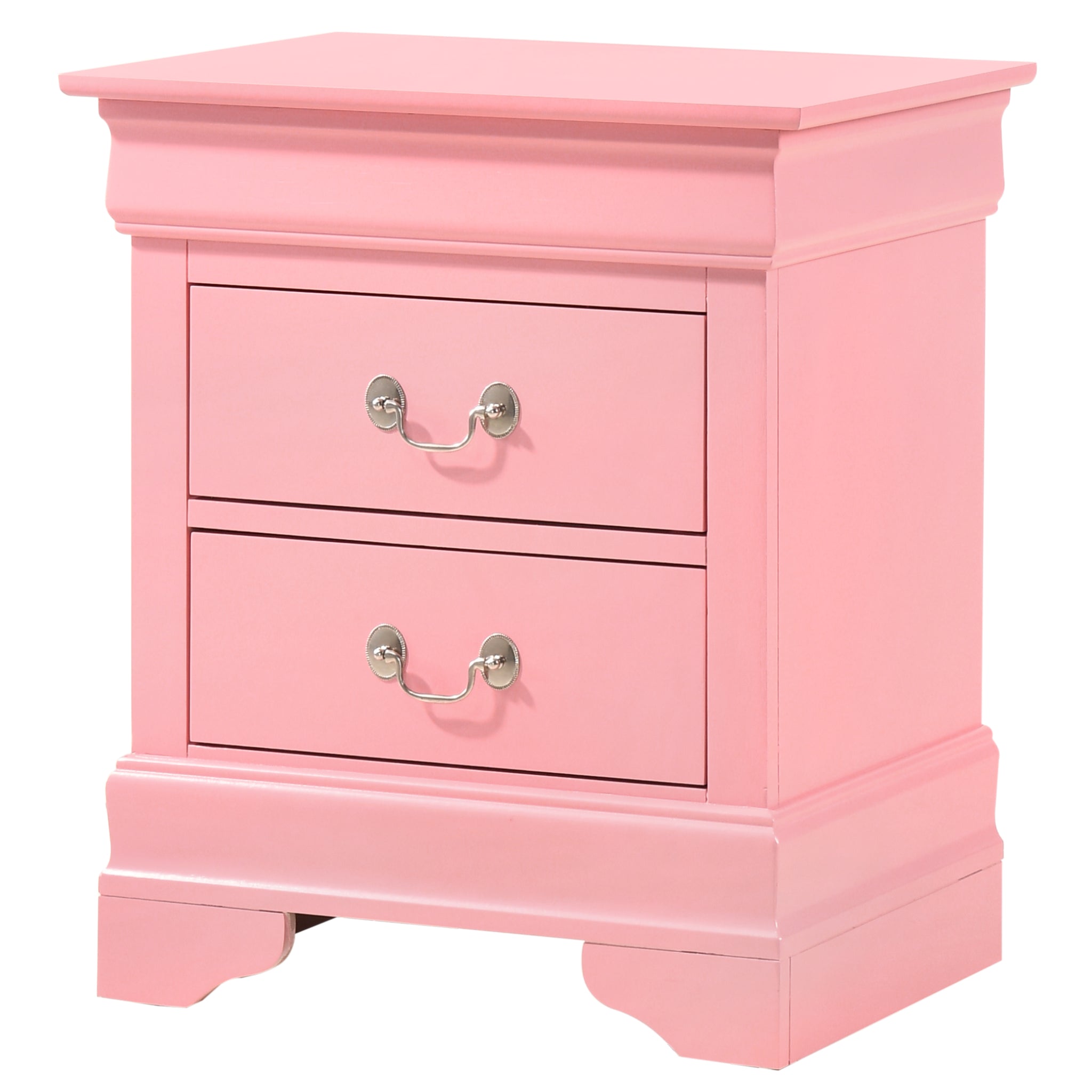 Louisphillipe G02104 N Nightstandpink Pink Particle Board