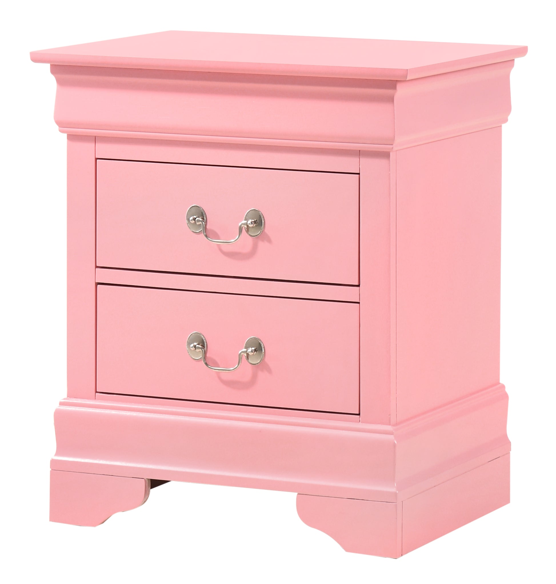 Louisphillipe G02104 N Nightstandpink Pink Particle Board