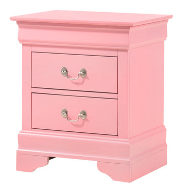 Louisphillipe G02104 N Nightstandpink Pink Particle Board