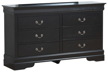 Elegant Traditional Black Dresser Black 5 Drawers & Above Partice Board Mdf Pine Wood