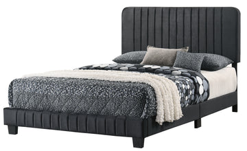 Lodi G0407 Fb Up Full Bedblack Black Foam Velvet