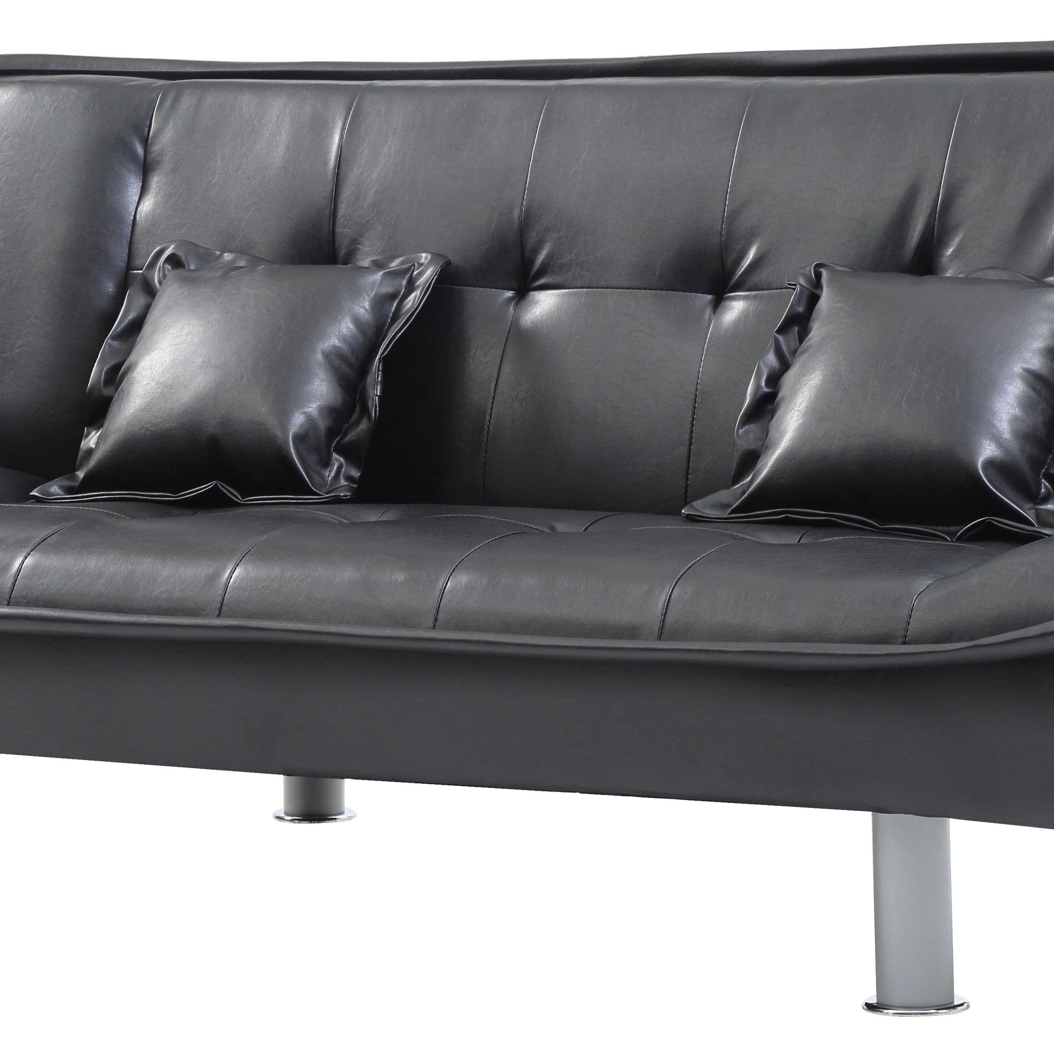 Lionel G131 S Sofa Bedblack Black Foam Pu