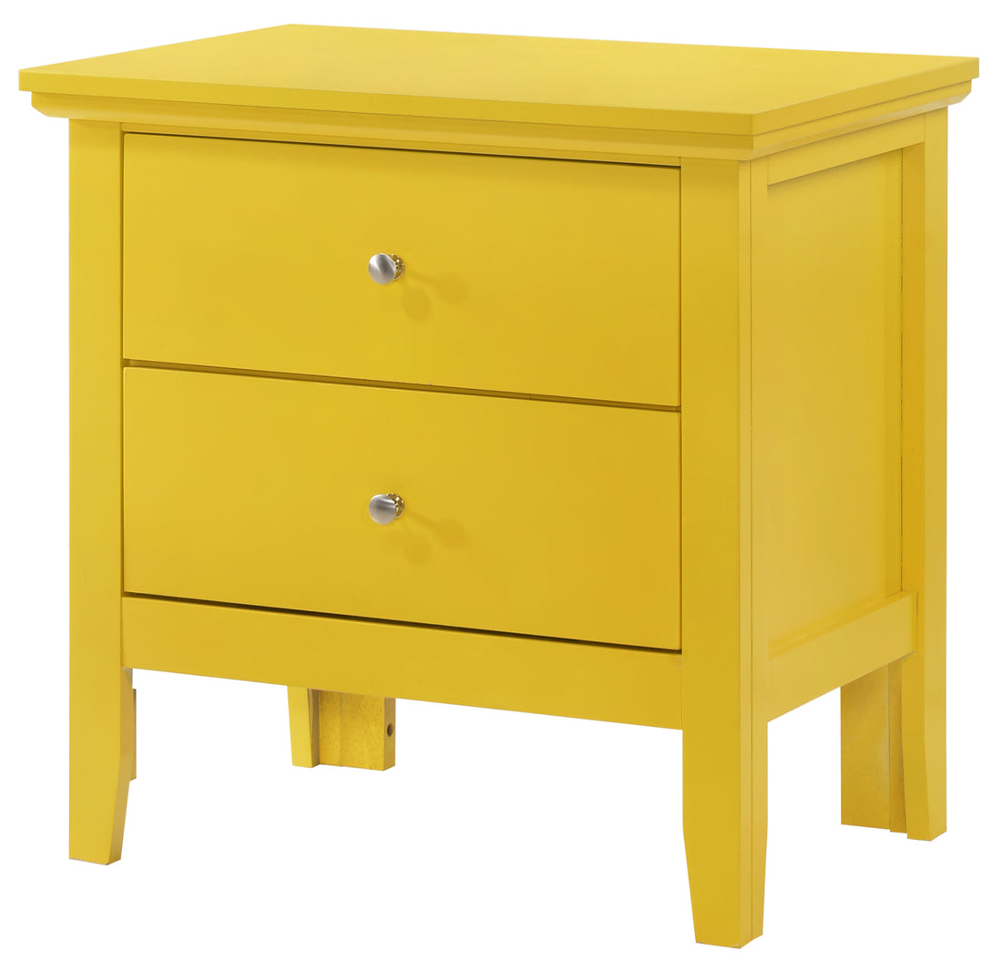 Primo G1332 N Nightstand , Yellow yellow-particle board