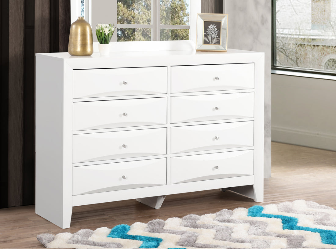 Marilla G1570 D Dresserwhite White Particle Board
