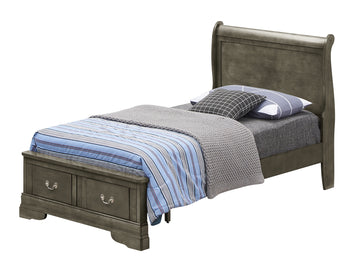 Louis Phillipe G3105D Fsb2 Full Storage Bedgray Gray Particle Board