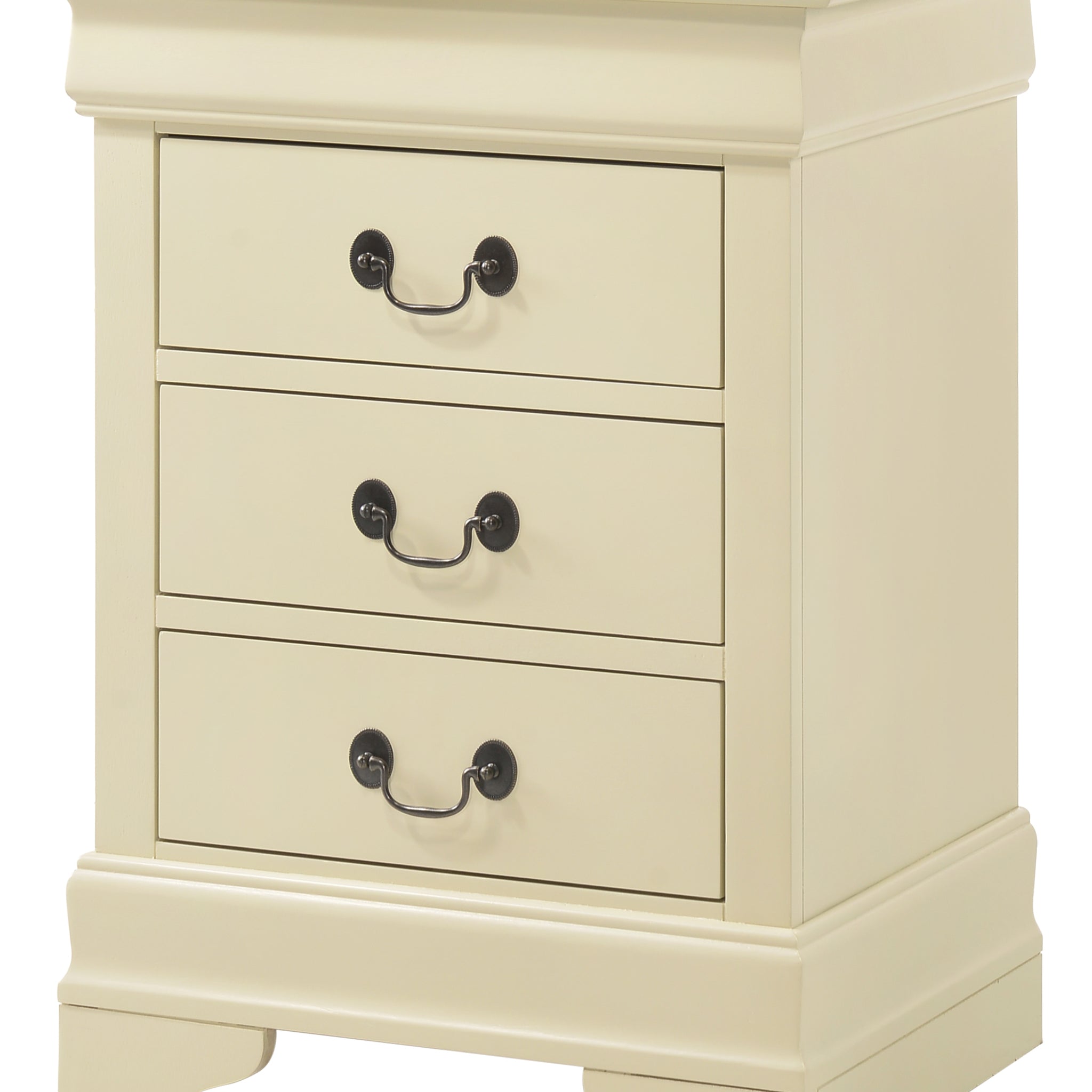 Louis Phillipe G3175 3N 3 Drawer Nightstandbeige Beige Particle Board