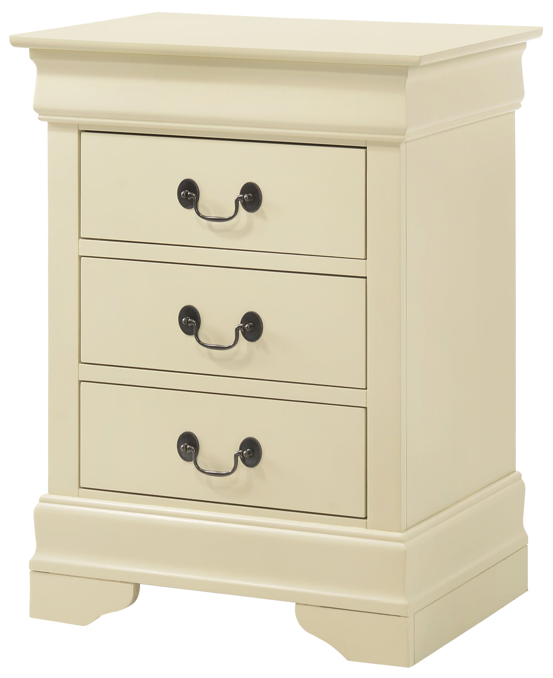 Louis Phillipe G3175 3N 3 Drawer Nightstandbeige Beige Particle Board