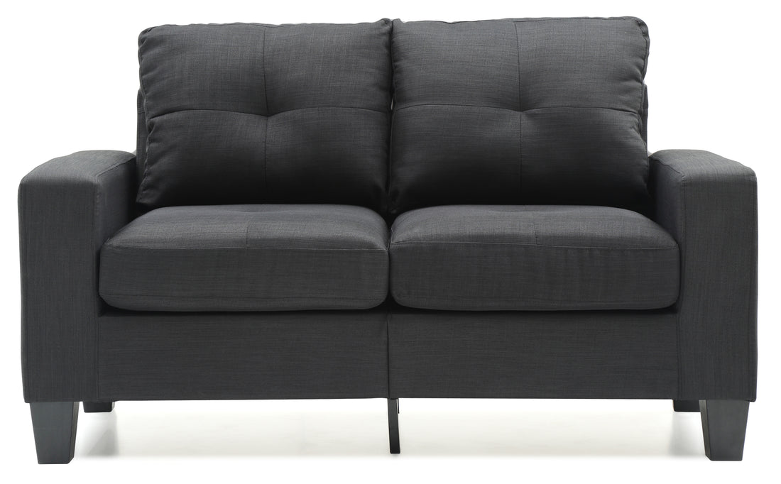 Newbury G475A L Newbury Modular Loveseatblack Black Foam Fabric