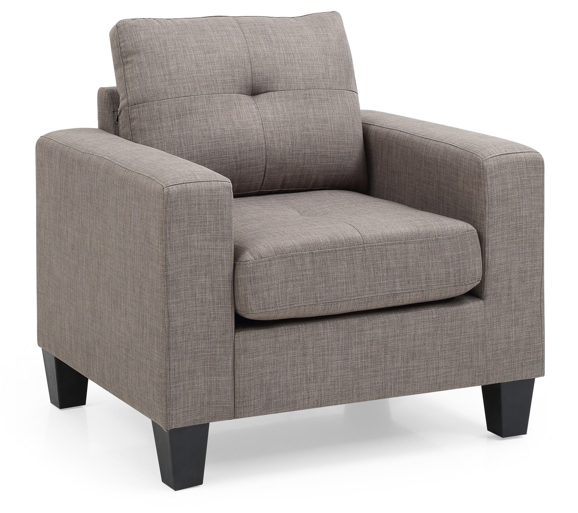 Comforting Gray Club Chair For Relaxation Gray Foam Fabric