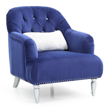 Jewel G750 C Chairblue Blue Foam Velvet