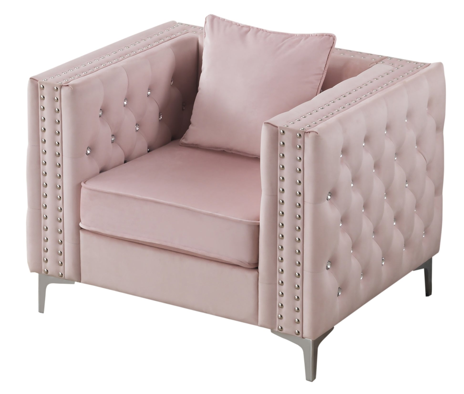 Paige G824A C Chairpink Pink Foam Velvet