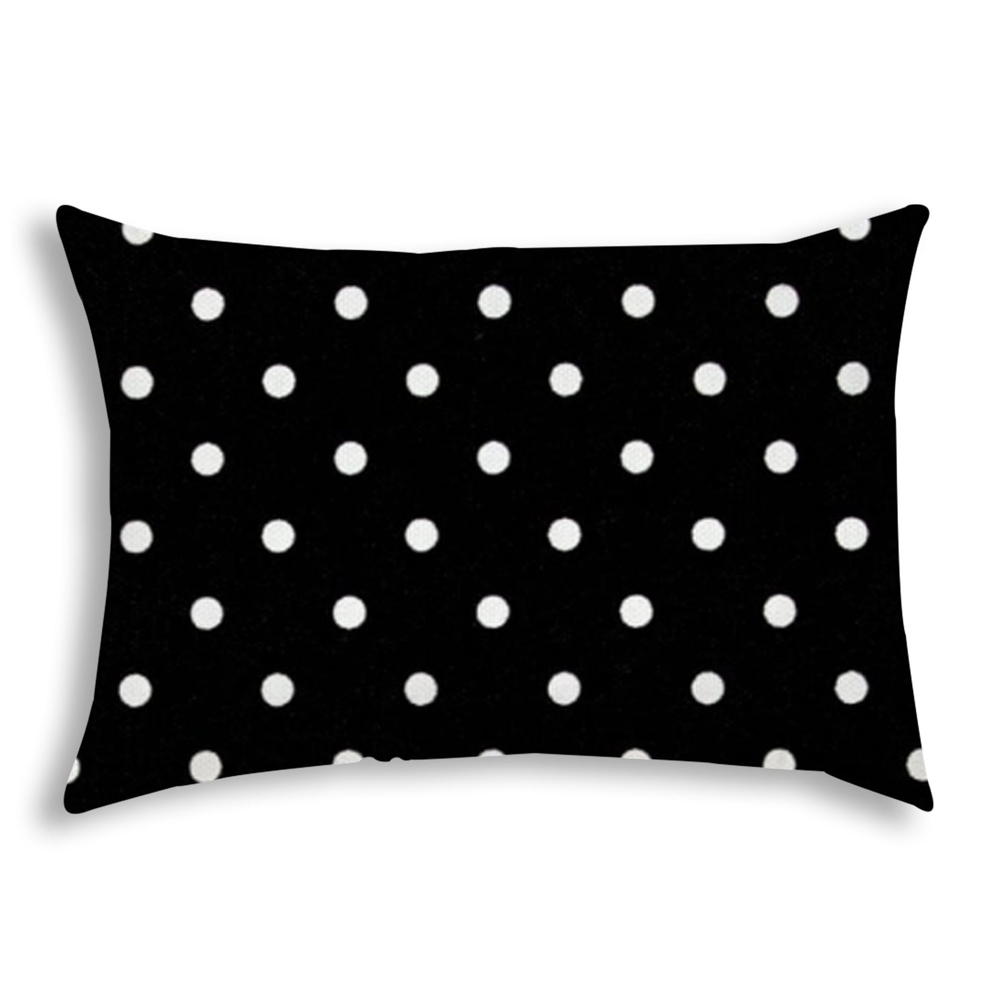 DINER DOT Black Indoor Outdoor Pillow Sewn Closure multicolor-polyester