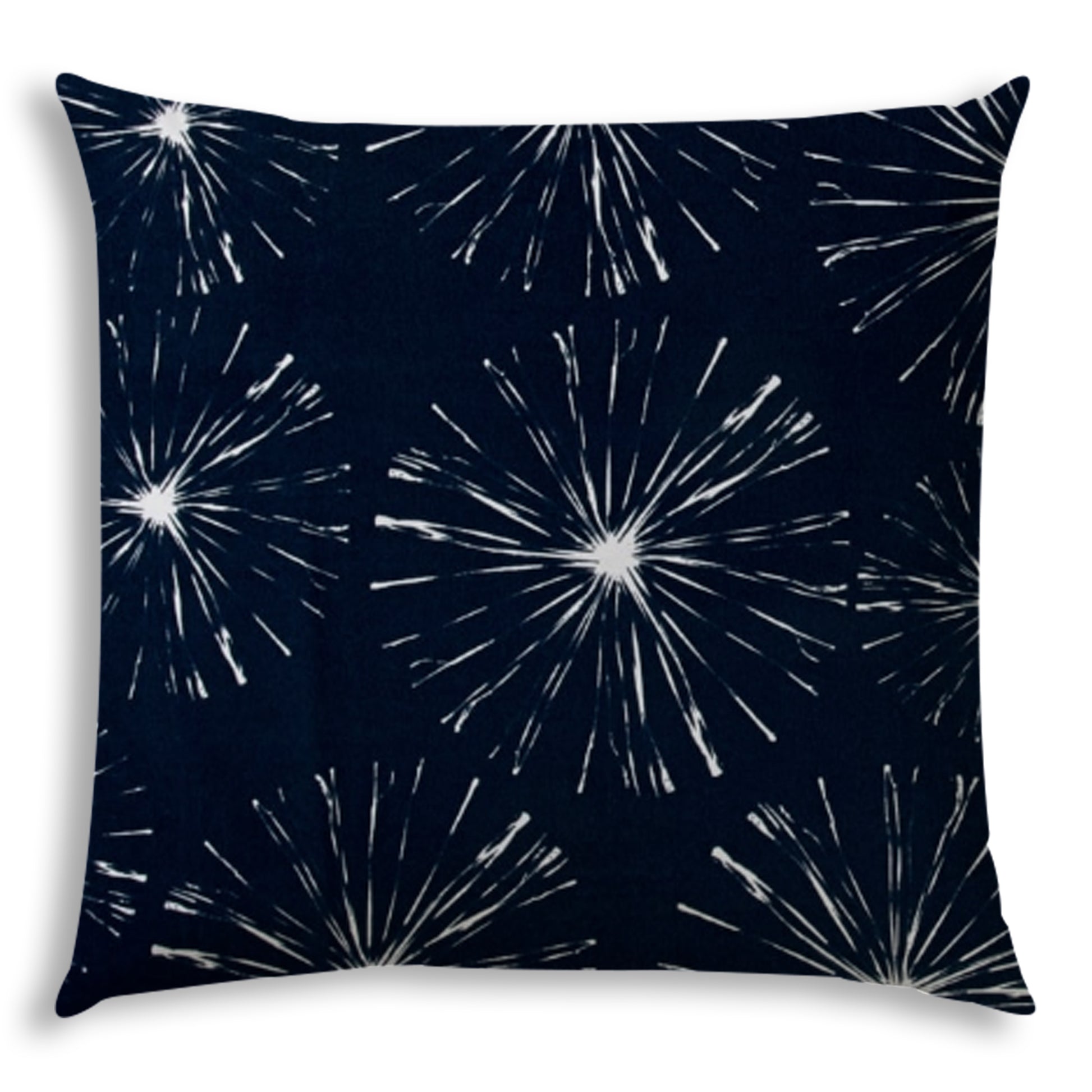 FIREWORKS Navy Indoor Outdoor Pillow Sewn Closure multicolor-polyester