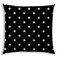 DINER DOT Black Indoor Outdoor Pillow Sewn Closure multicolor-polyester