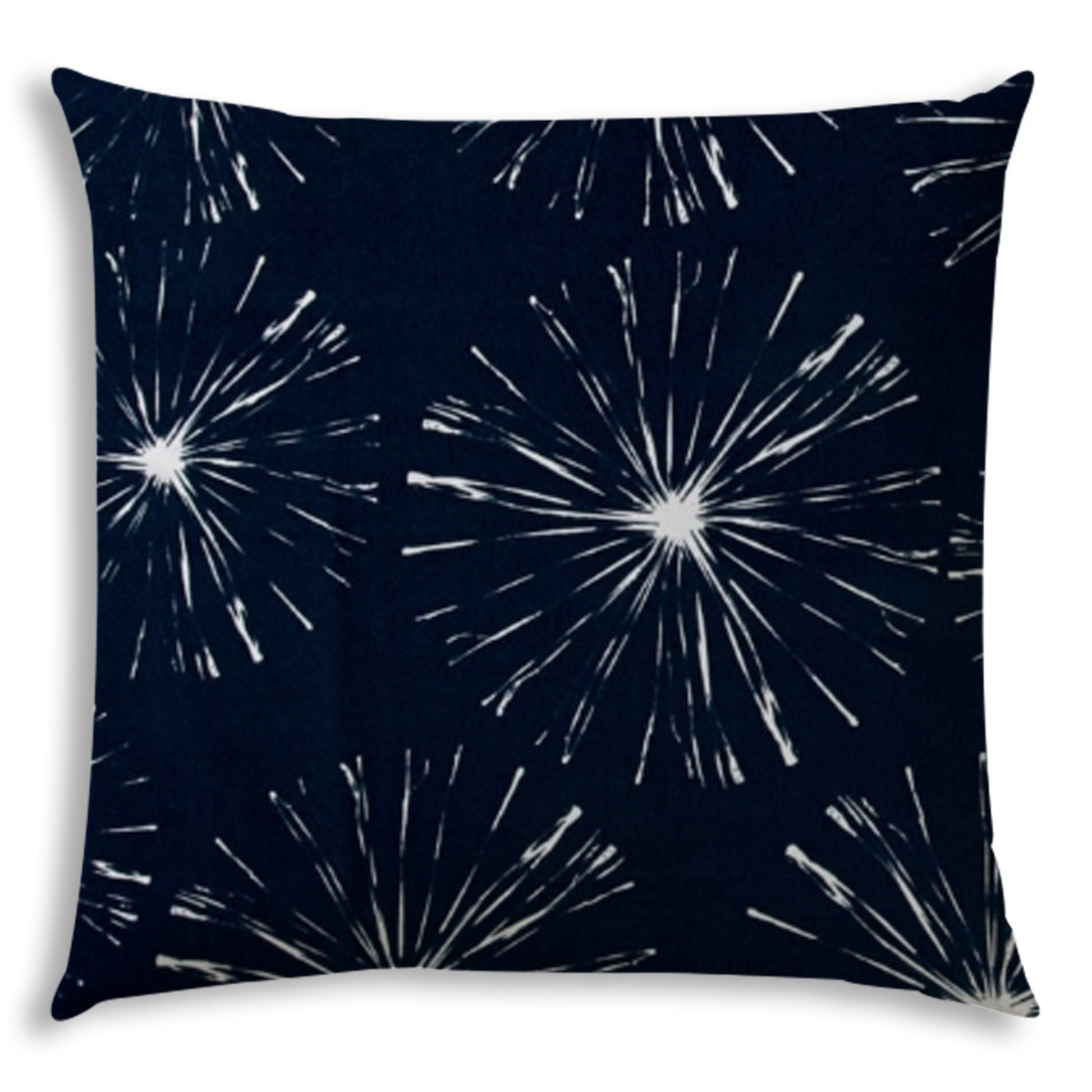 FIREWORKS Navy Indoor Outdoor Pillow Sewn Closure multicolor-polyester
