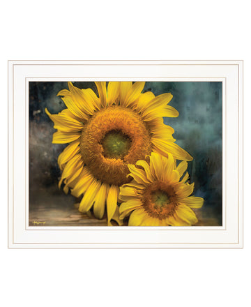 "Floral Beauty Ii" By Kathy Jennings, Ready To Hang Framed Print, White Frame Multicolor Paper