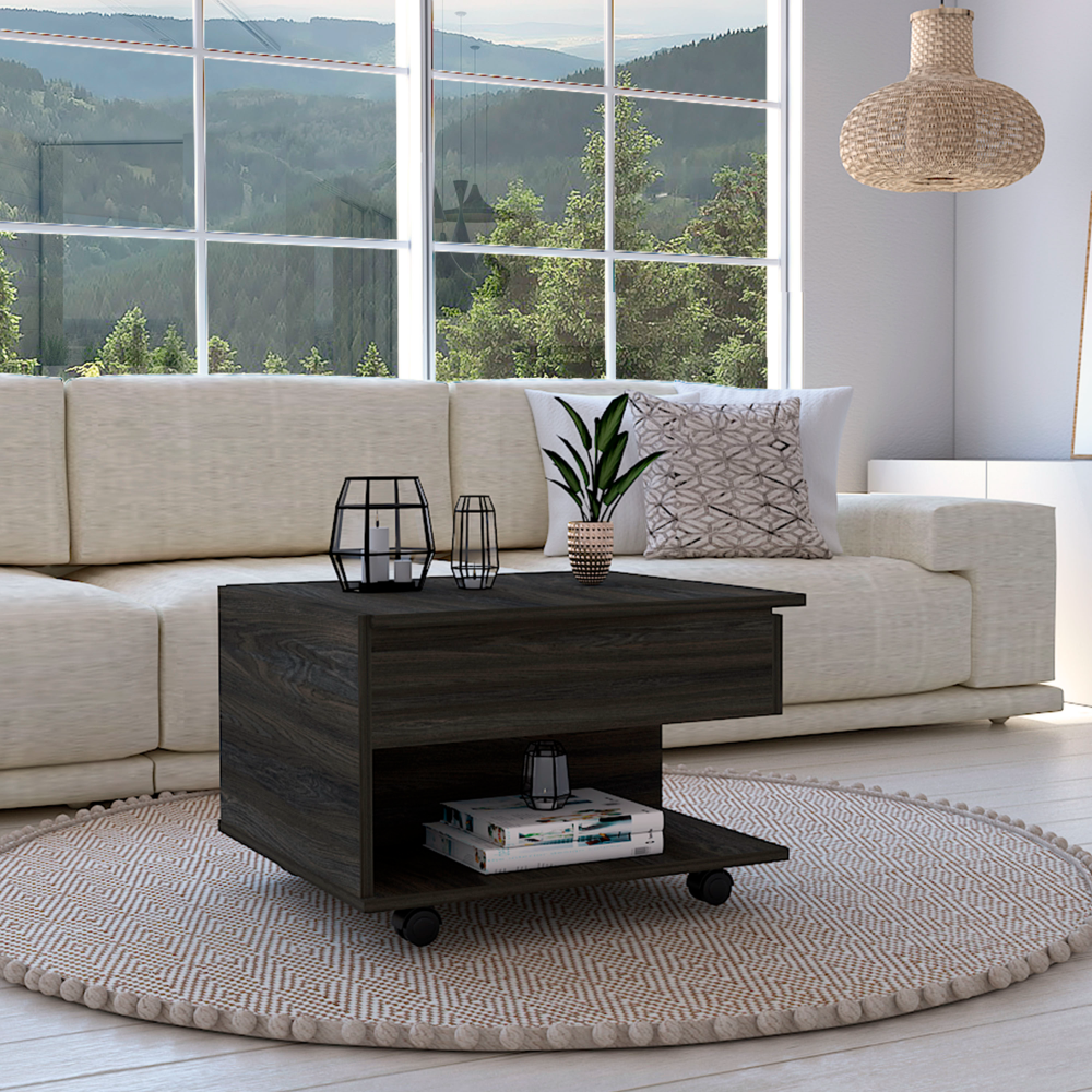 DEPOT E SHOP Babel Lift Top Coffee Table, Casters, One